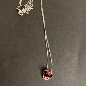 Disney Silver Minnie Mouse Necklace